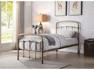 3ft Single Retro bed frame,Antique bronze,metal,tube style.Rustic,traditional industrial